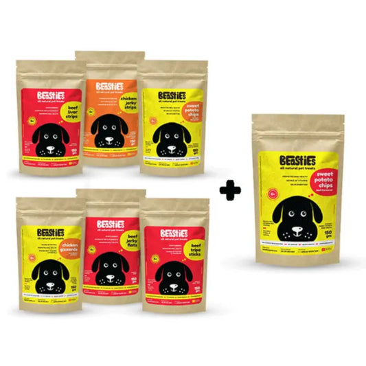 Buy 6 Dog Treats Get 1 Free